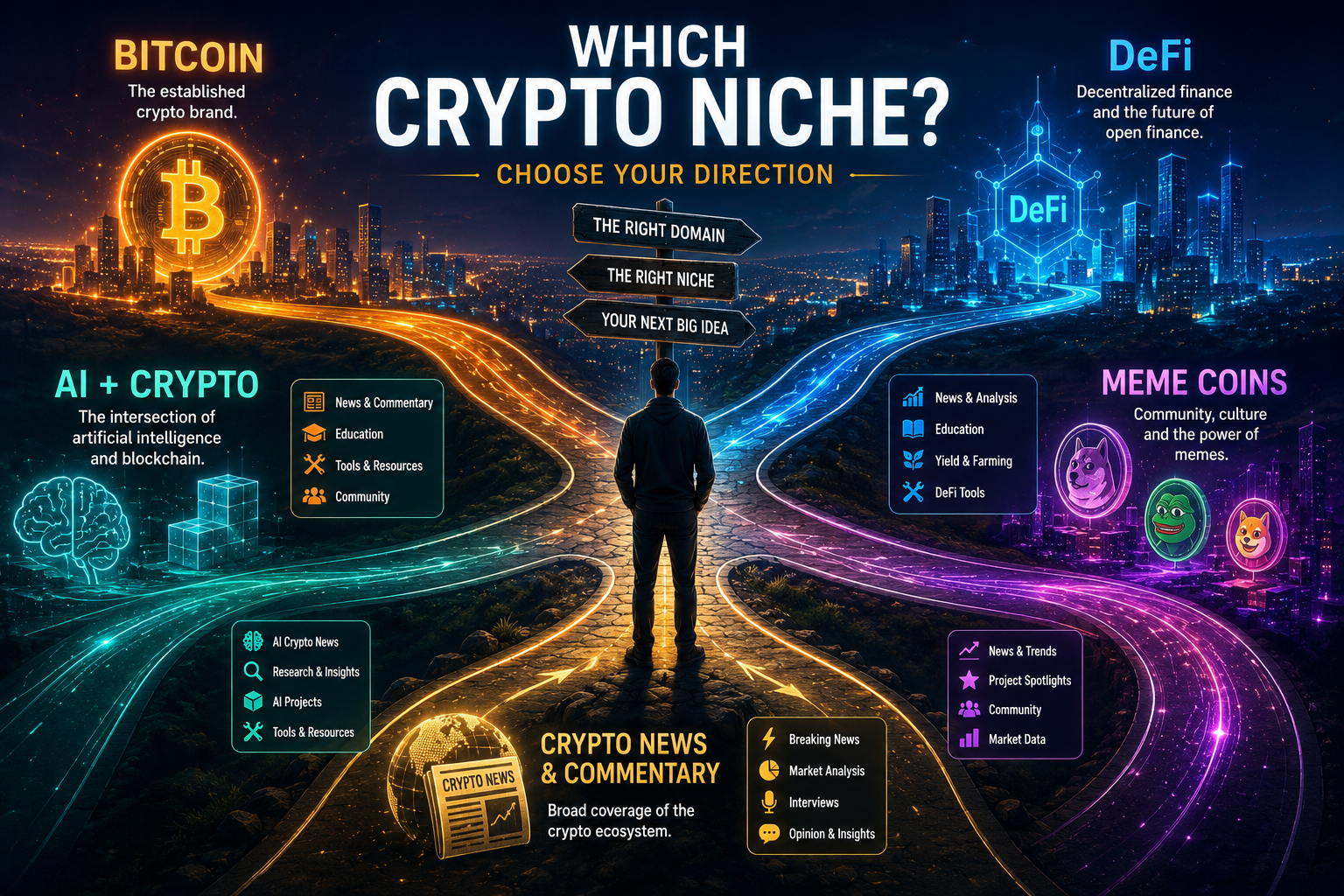 Bitcoin, DeFi, AI & More: Which Crypto Domain Niche Has the Most Potential?